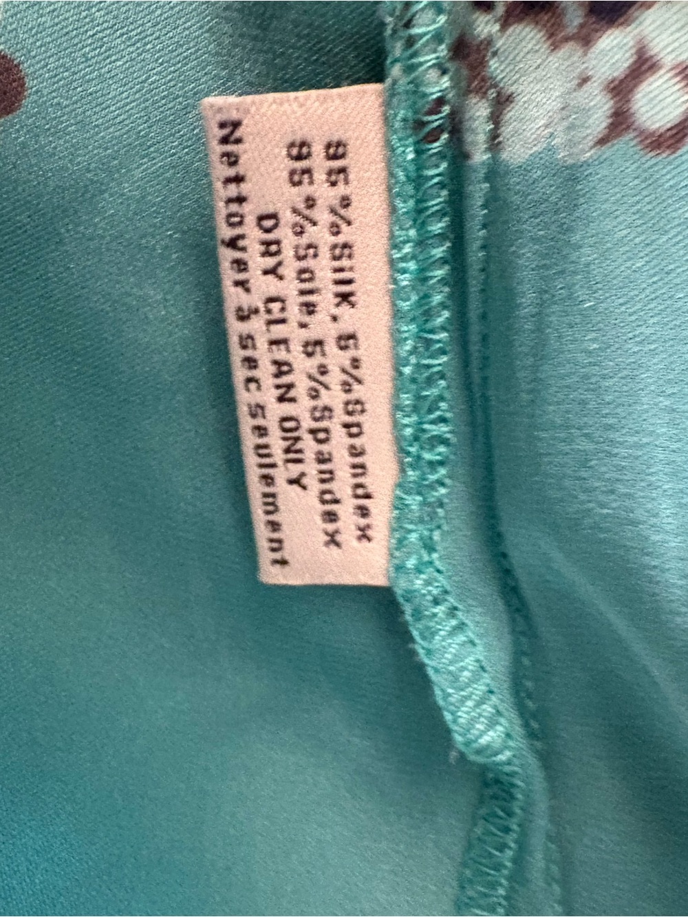 Tucker Teal Shell-Print V-Neck Long-Sleeve Blouse - Picture 5 of 10